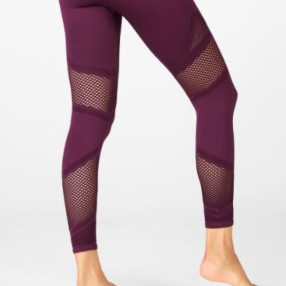 Fabletics Pants - NEVER WORN Fabletics burgundy seamless leggings